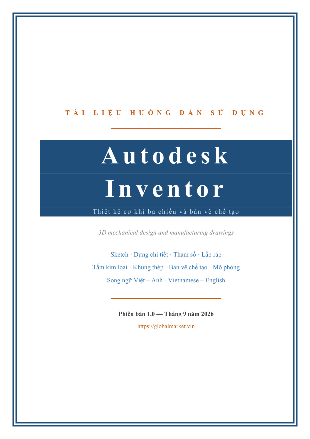 Hướng dẫn sử dụng Autodesk Inventor — Việt/Anh