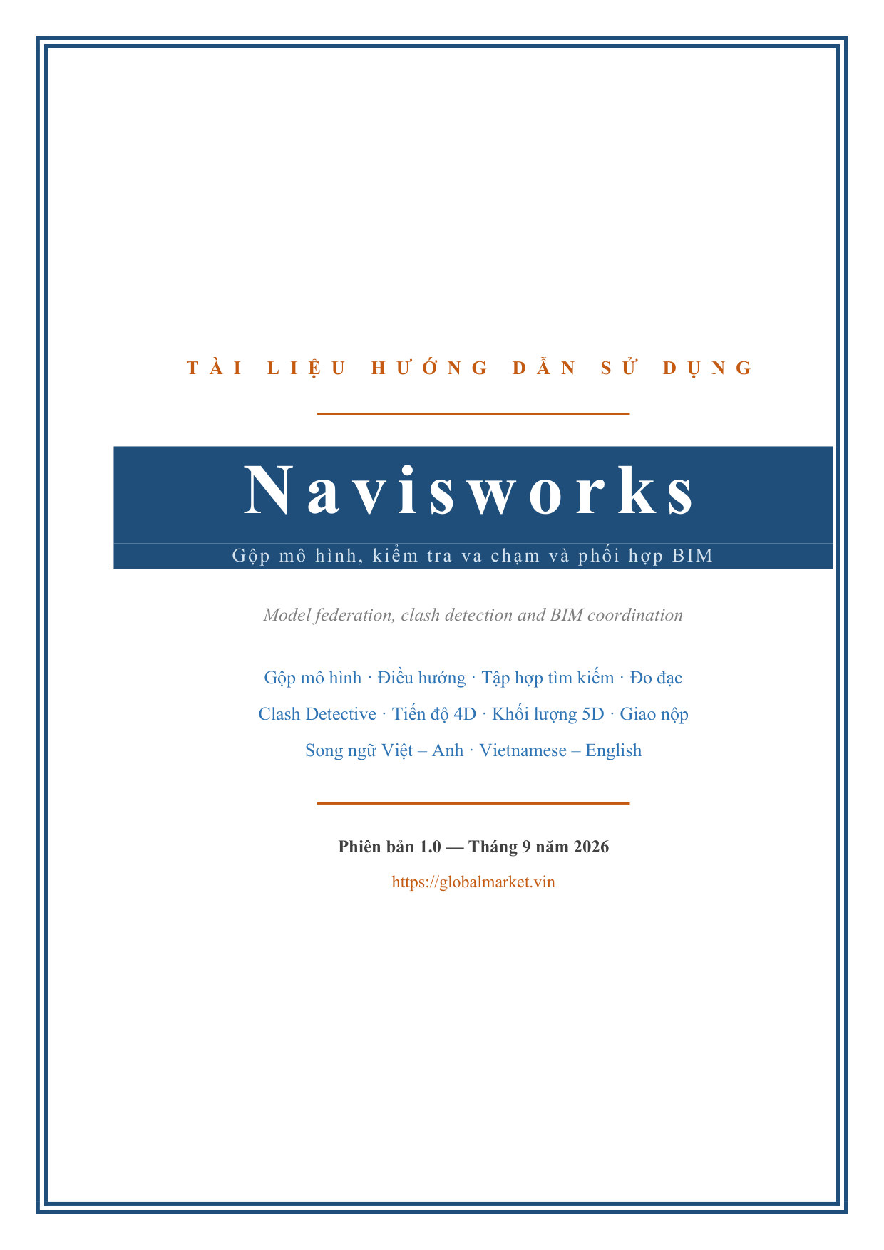 Hướng dẫn sử dụng Navisworks — Việt/Anh