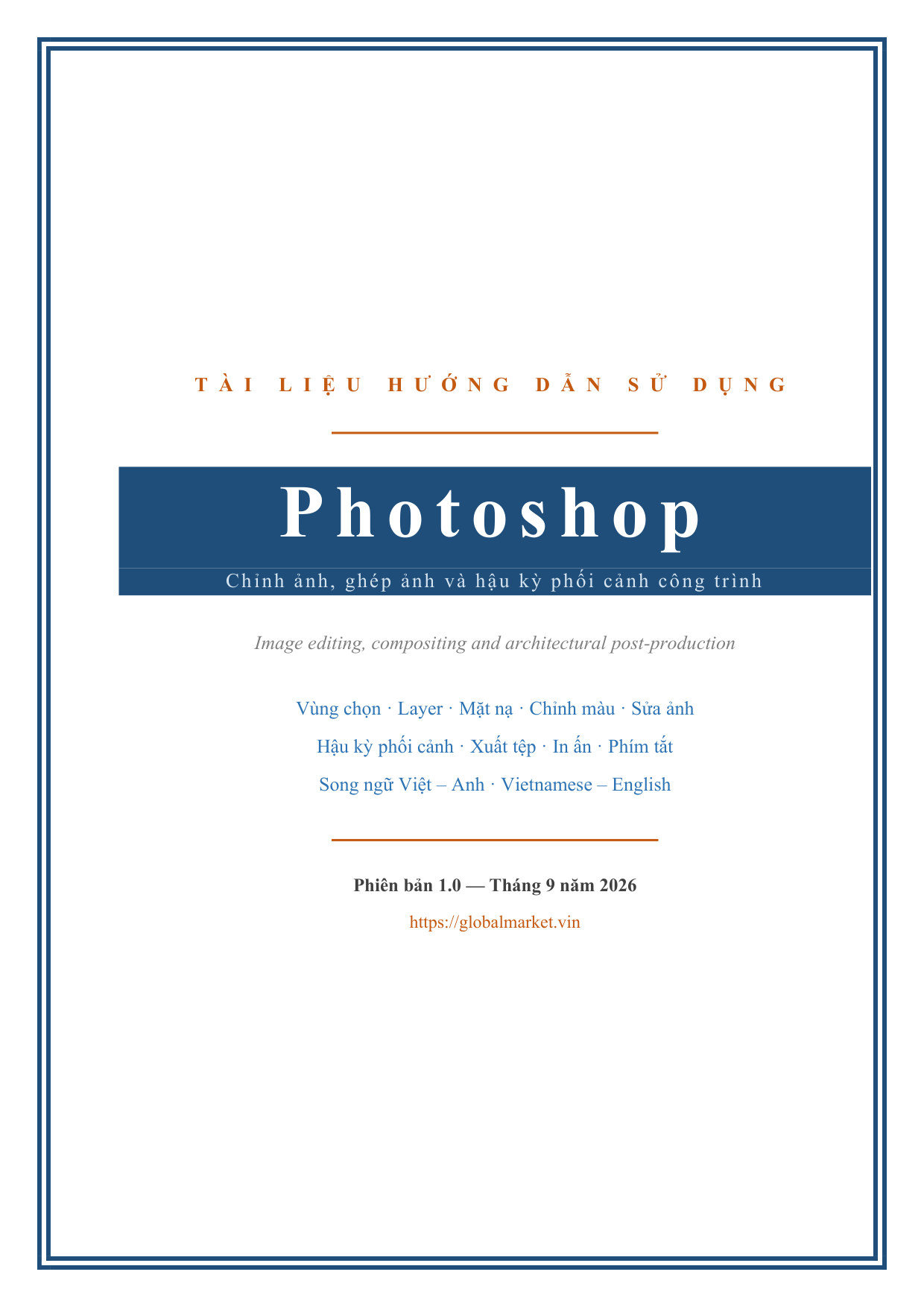 Hướng dẫn sử dụng Photoshop — Việt/Anh