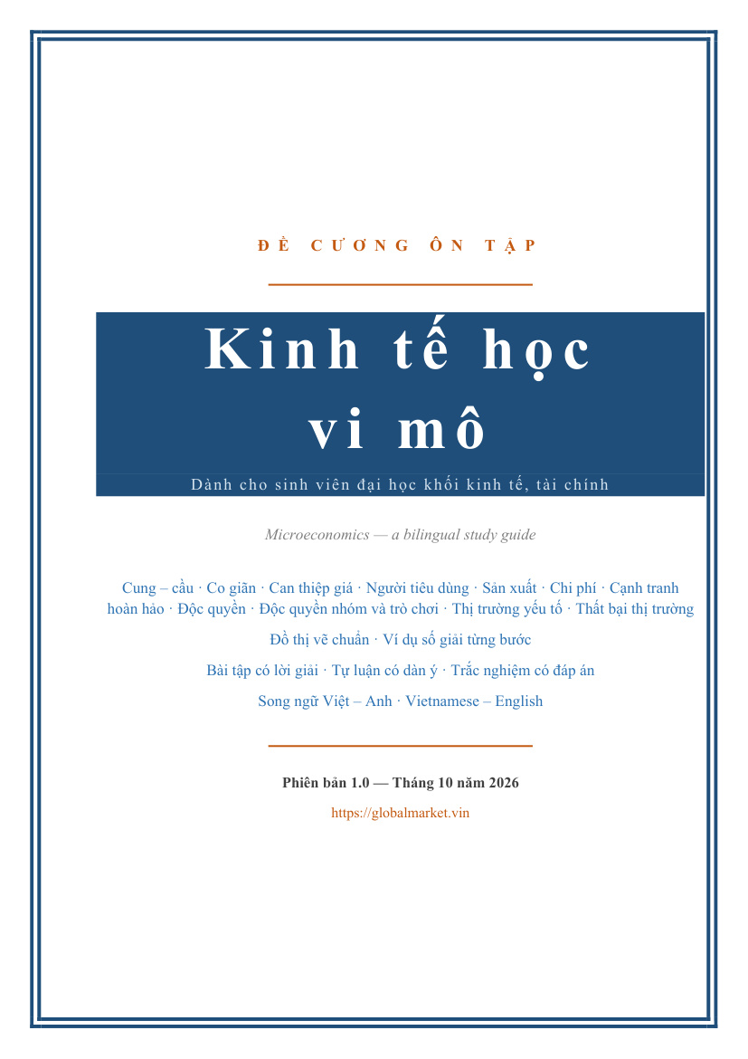 Đề cương ôn tập Kinh tế học vi mô