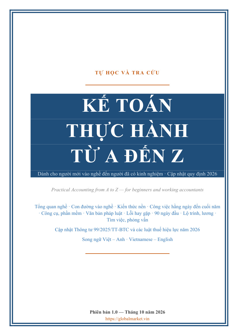 Kế toán thực hành từ A đến Z — Việt/Anh